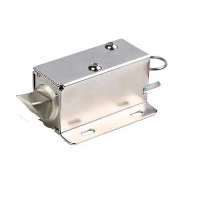 U1054-1b 12V 24V सामान्य रूप से बंद खींच प्रकार ओवरराइड फ़ंक्शन के साथ छोटे विद्युत विद्युत चुम्बकीय सोलेनोइड लॉक